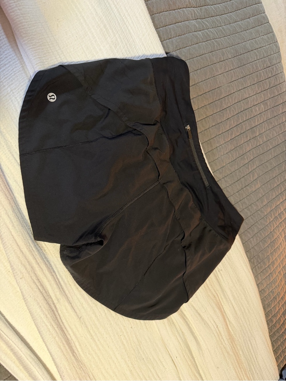 lululemon athletica Black Run/Train Athletic Shorts